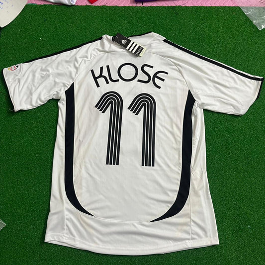 Germany Miroslav Klose 2006 World Cup White Retro Soccer Jersey Trikot Maillot Soccer Kit