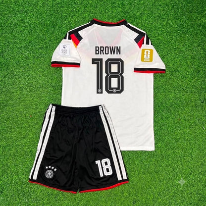 Nathaniel Brown Germany 2026 World Cup Kids Home Football Jersey