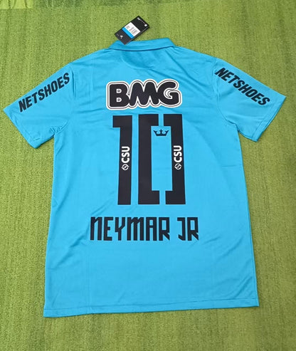 Santos FC Neymar JR Number #10 2011 2012 Retro Football Jersey