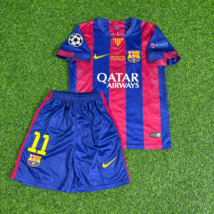 Barcelona Neymar Jr 2015 Final Home Kids Kit Kids Football Jersey Kit