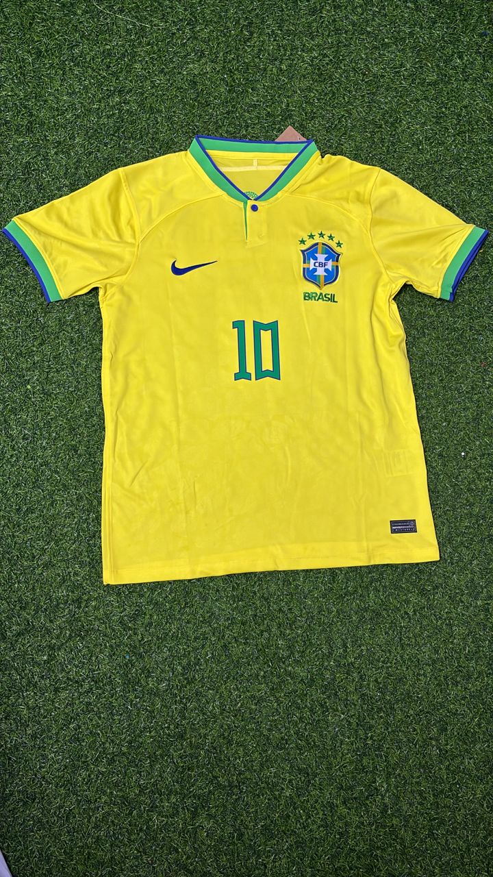 Brazil World Cup 2022 Neymar Jr – Retro Kit Jersey