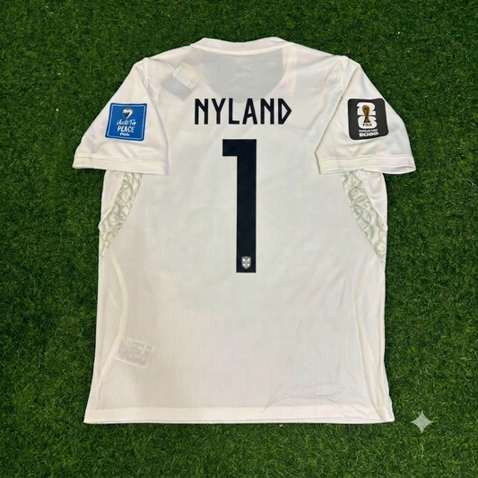 Norway World Cup 2026 Ørjan Nyland Goalkeeper White Football Jersey
