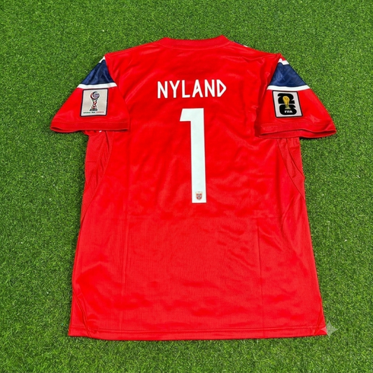 Norway World Cup 2026 Ørjan Nyland Goalkeeper Home Football Jersey