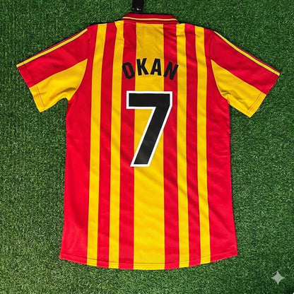 Okan Buruk 7 Galatasaray 2000 UEFA Super Kupa Final Retro Football Jersey Kit Forma