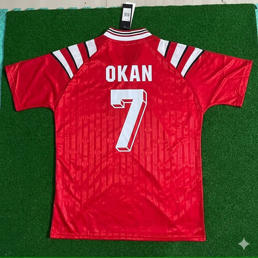 Okan Buruk Türkiye Turkey Red Nostalgic Retro Football Jersey Kit