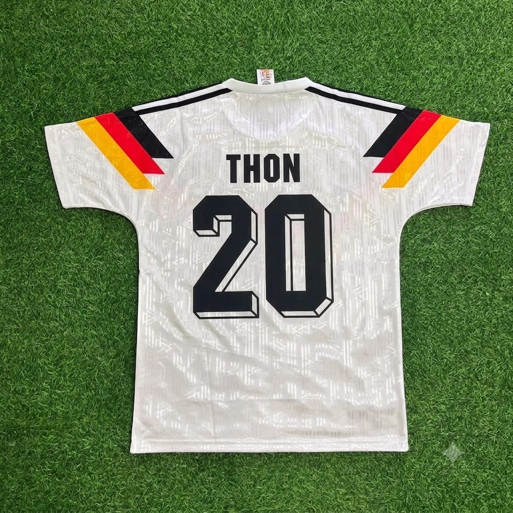 Germany World Cup 1990 Olaf Thon Retro Football Jersey Kit