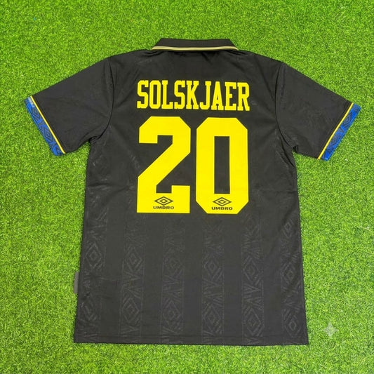 Ole Gunnar Solskjaer Manchester United Commemorative Retro Football Jersey Kit