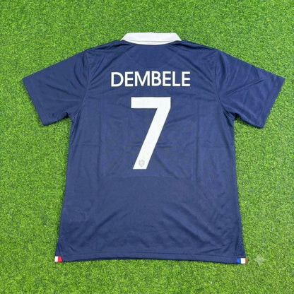 Ousmane Dembele #7 France Retro Football Jersey