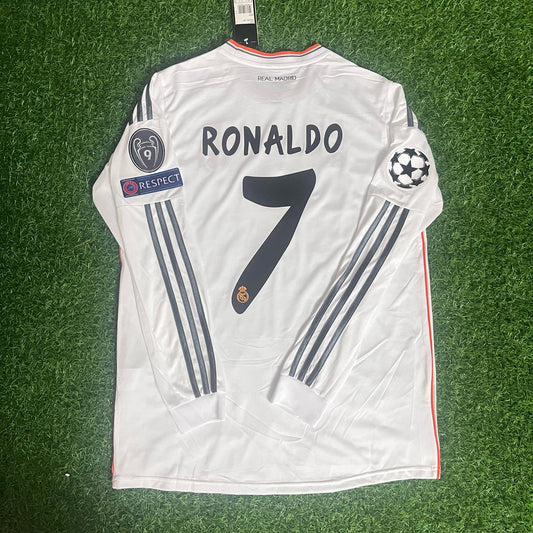 Cristiano Ronaldo 2014 CL Final Retro Long Sleeve Football Jersey Paradise Edition