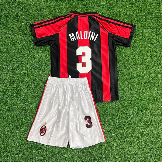 Paolo Maldini AC Milan 1998 1999 Retro Kids Soccer Jersey Kinder Trikot