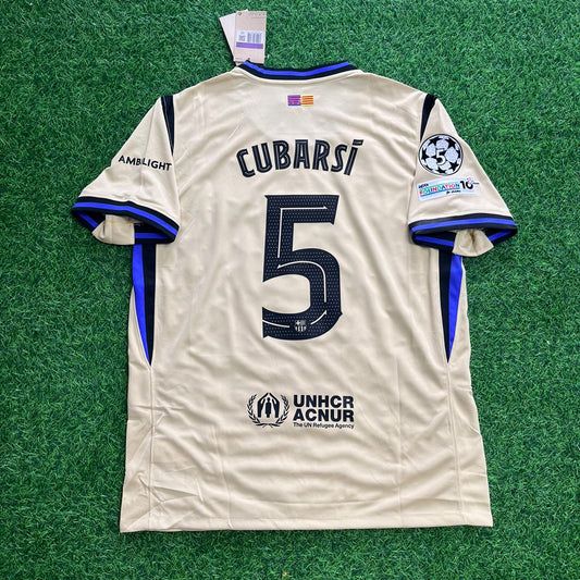 Pau Cubarsi Barcelona Away 2026 Football Jersey