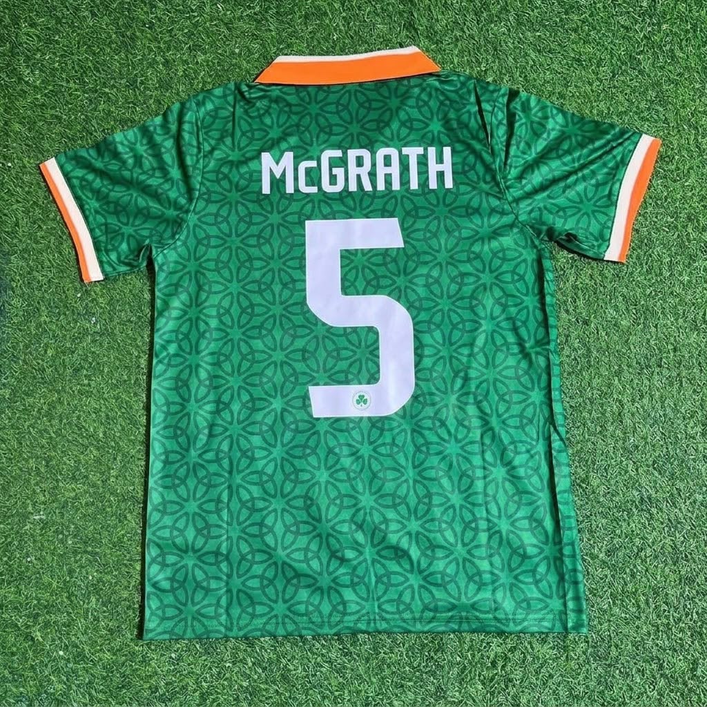 Ireland Paul McGrath St.Patrick's Day Special Soccer Football Jersey