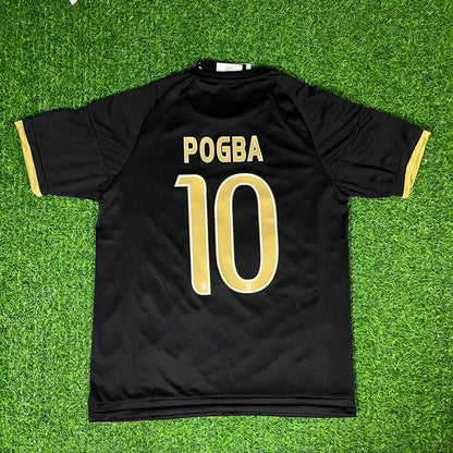 Paul Pogba 10- Juventus Retro Black Football Jersey Kit
