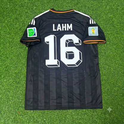 Germany World Cup 2014 Philipp Lahm Special Edition Black Retro Football Jersey