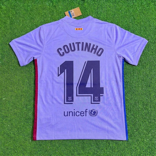 Philippe Coutinho #14 Barcelona 2021 22 Season Retro Football Jersey