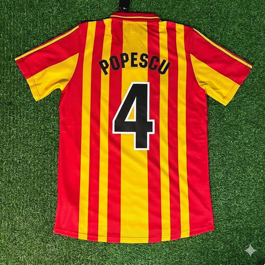 Gheorghe Popescu 4 Galatasaray 2000 UEFA Super Kupa Final Retro Football Jersey Kit Forma
