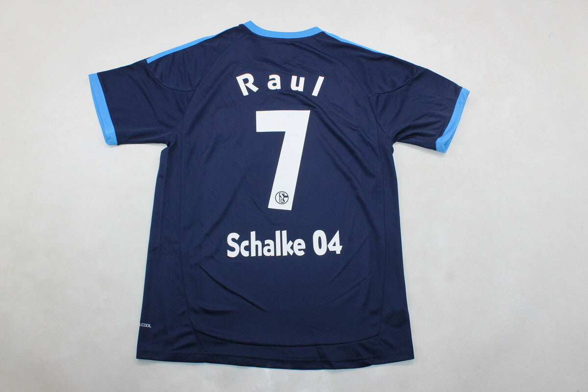 Schalke 04 Raul Gonzalez Retro Away Heimtrikot 10-11 Rot Fußball
