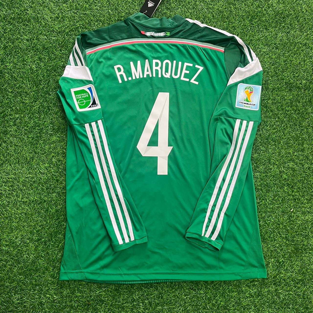 Brazil World Cup 2014 Rafael Marquez Mexico Retro Football Jersey
