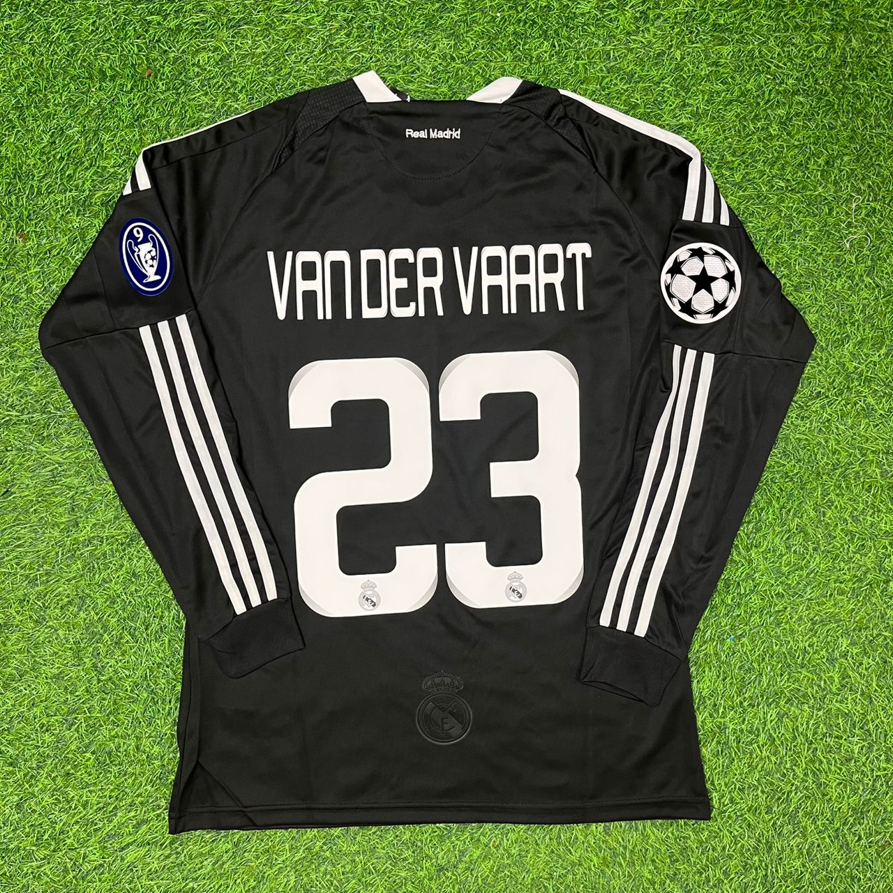 Rafael Van der Vaart #23 Real Madrid 2009 Away Retro Jersey