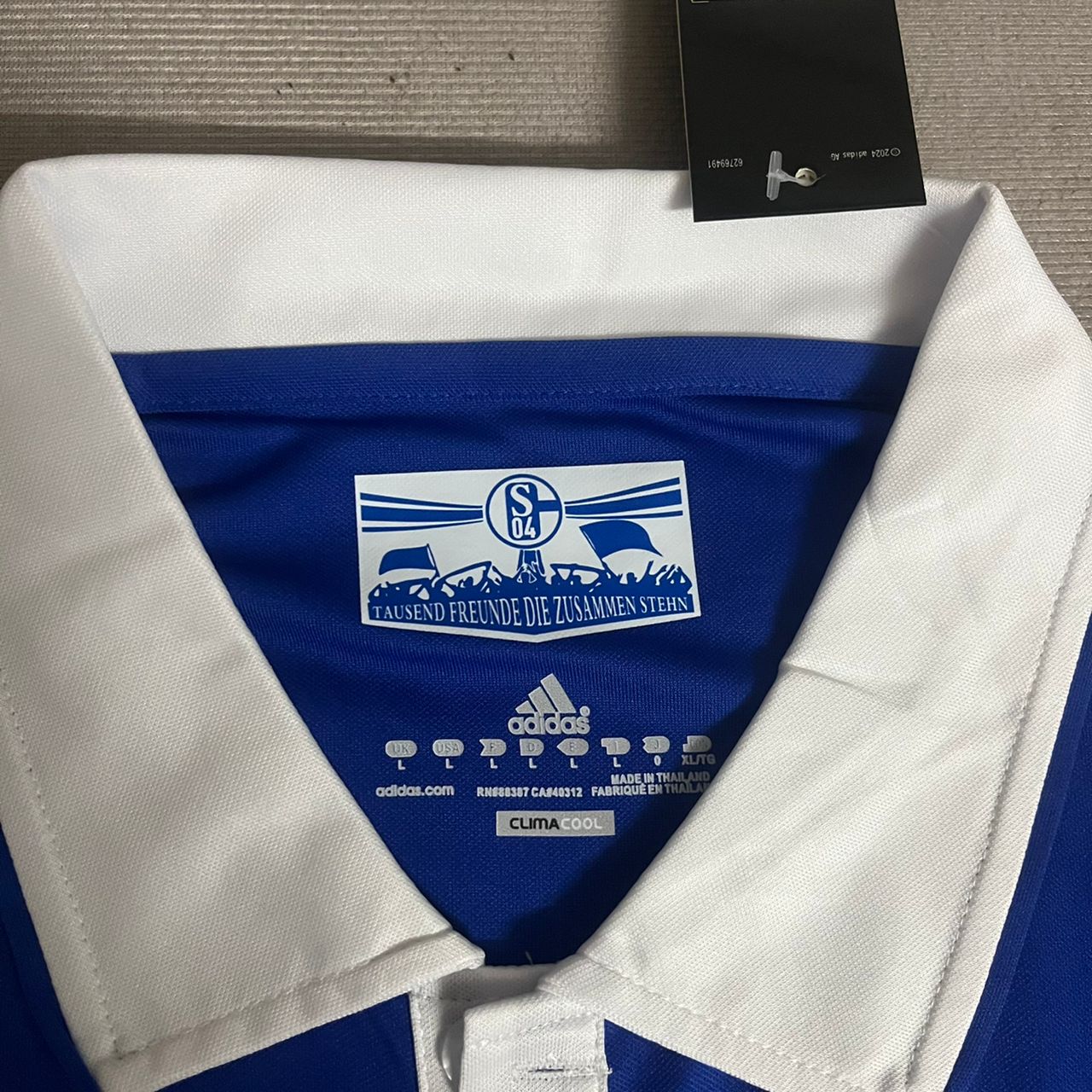 Raul Gonzalez Blanco Schalke 04 2011 2012 Retro Uefa Patch Football Jersey Trikot Maillot