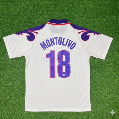 Riccardo Montolivo Fiorentina Retro White Football Jersey Kit