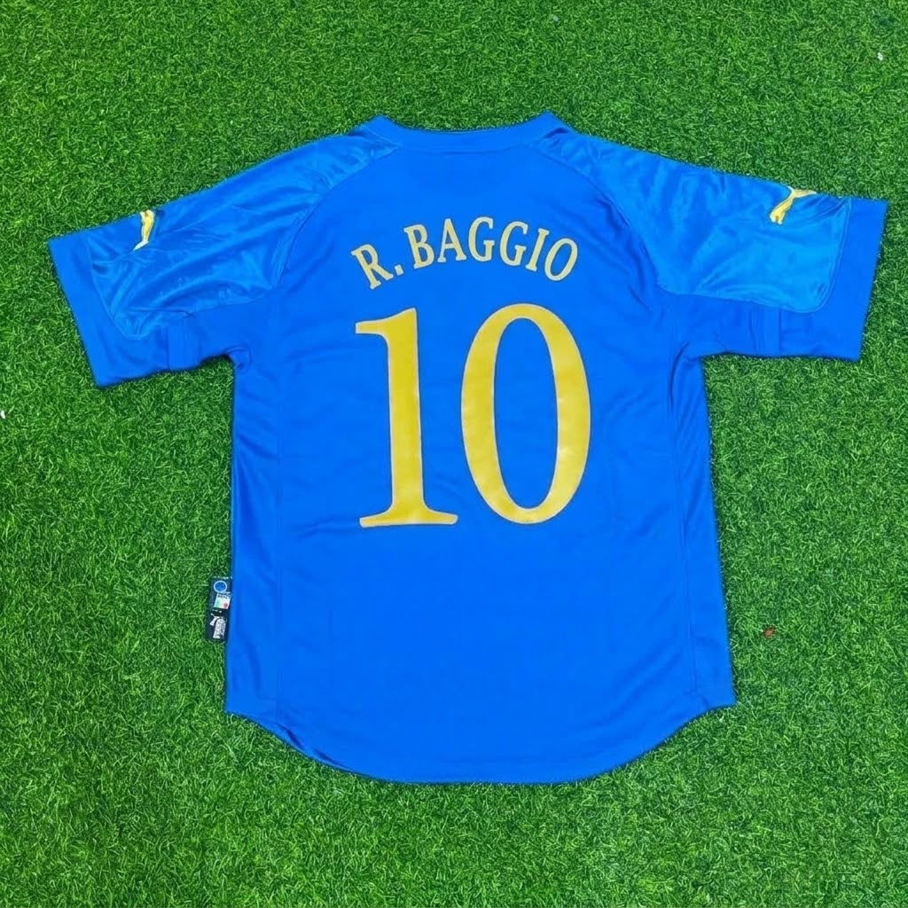 Italy Roberto Baggio Home Commemorative Football Jersey