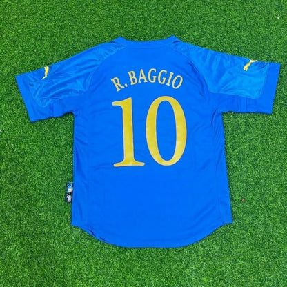 Italy Roberto Baggio Home Commemorative Football Jersey