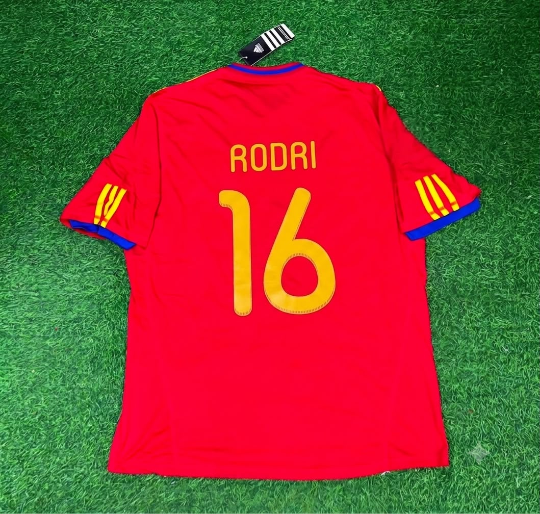 Rodri - Spain Commemorative Retro Football Jersey Kit