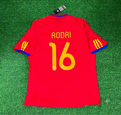 Rodri - Spain Commemorative Retro Football Jersey Kit