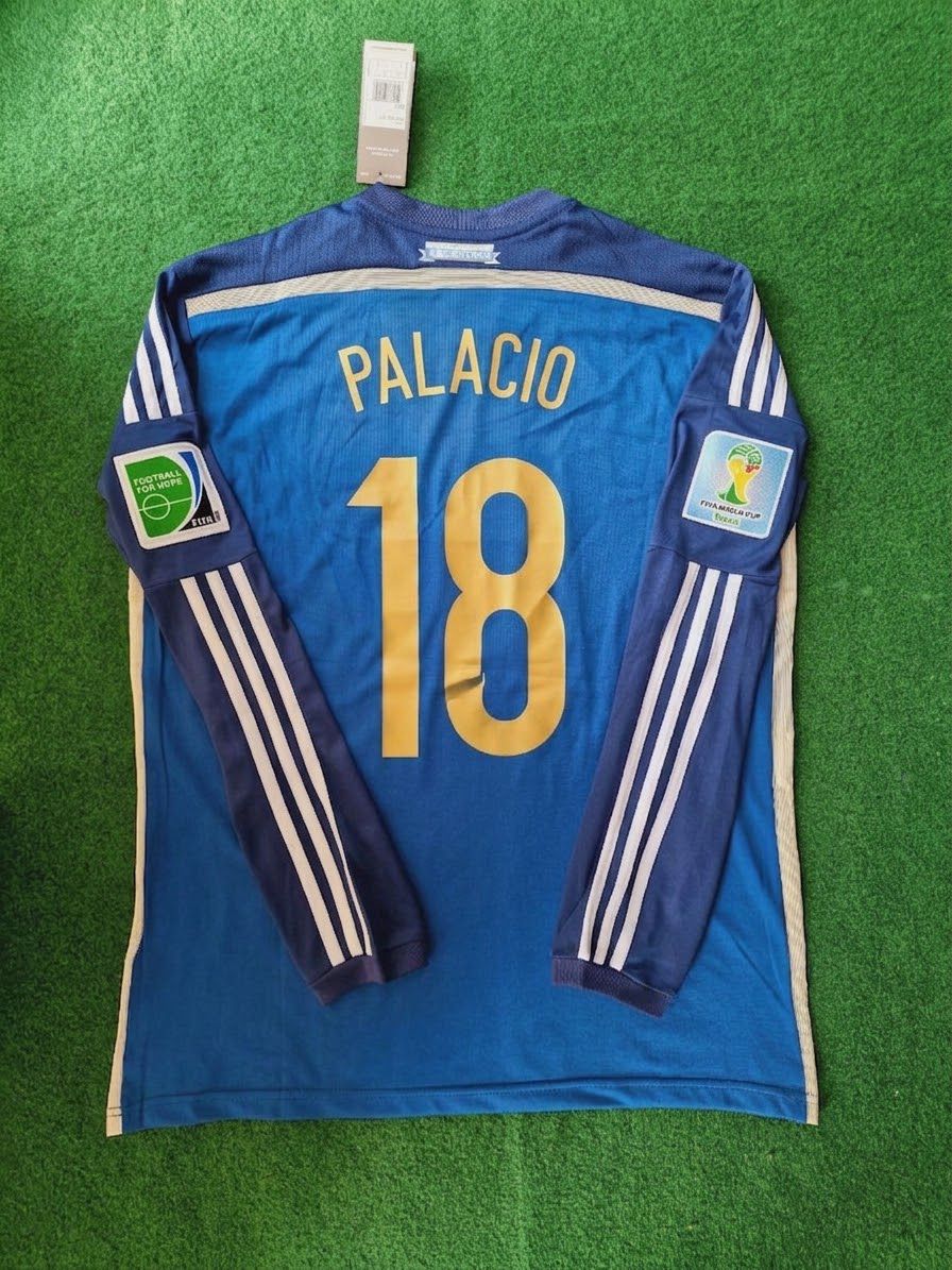 Rodrigo Palacio Argentina 2014 World Cup Retro Football Jersey Paradise Edition