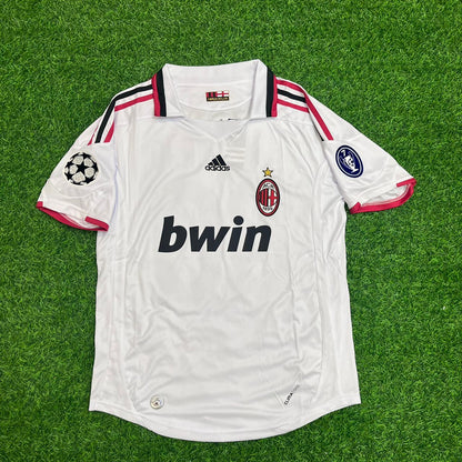 Ronaldinho Gaucho AC Milan 2009-2010 White Kids Retro Football Jersey