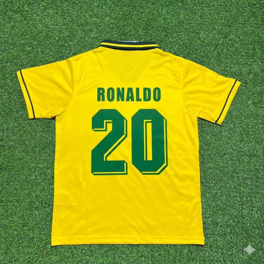 Brazil World Cup 1994 Ronaldo Nazario #20 Final Retro Football Jersey