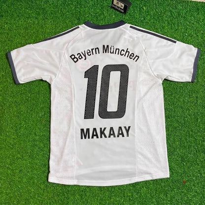 Bayern Munich 2002-2004 Roy Makaay Away White Retro Football Jersey