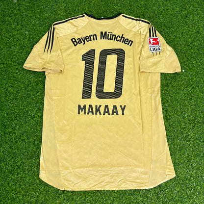Roy Makaay Bayern München 2004/05 Retro Golden Fußballtrikot Set Jersey