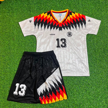 Rudi Völler Deutschland Germany 1994 Weltmeisterschaft Germany Retro Kids Football Jersey