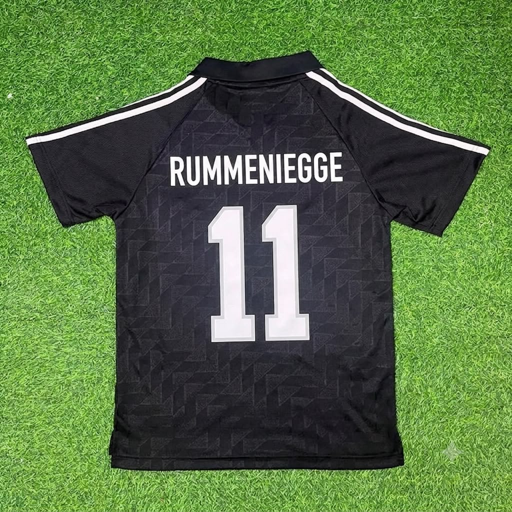 Karl-Heinz Rummenigge Germany Deutschland Schwarzes Retro Fußballtrikot Jersey