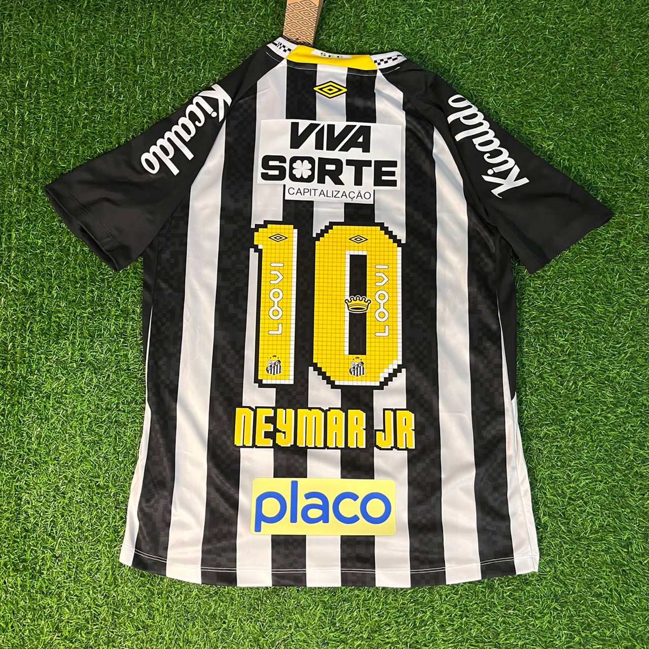 Santos Neymar Jr #10 Kids 2026 Black Soccer Jersey Trikot