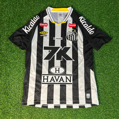 Santos FC Neymar Jr #10 2026 Black Football Jersey