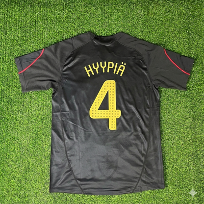 Sami Hyypiä Liverpool 2009/10 Black Retro Football Jersey Kit