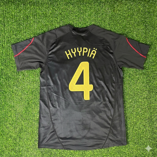 Sami Hyypiä Liverpool 2009/10 Black Retro Football Jersey Kit