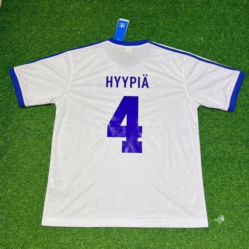 Sami Hyypiä Finland Home Retro Football Jersey