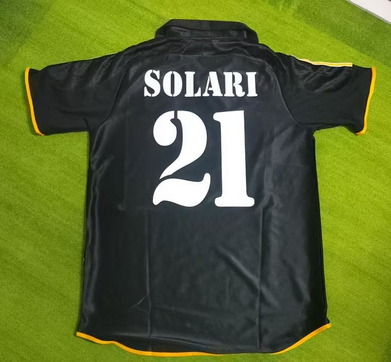 Santiago Solari 1999 2001 Black Retro Football Jersey