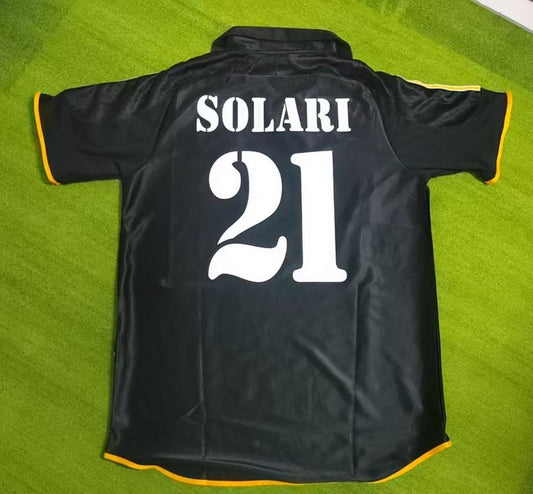 Santiago Solari 1999 2001 Black Retro Football Jersey