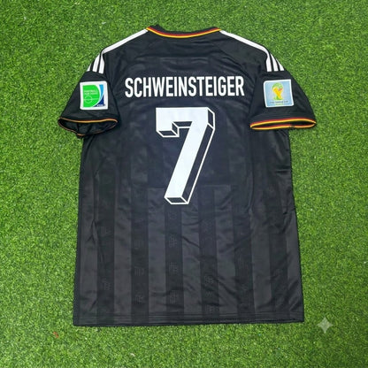 Germany World Cup 2014 Bastian Schweinsteiger Special Edition Black Retro Football Jersey