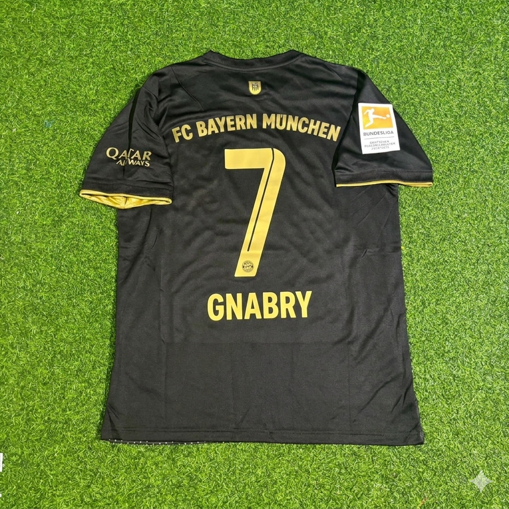 Serge Gnabry Bayern Munich 2021-2022 Away Football Jersey Kit