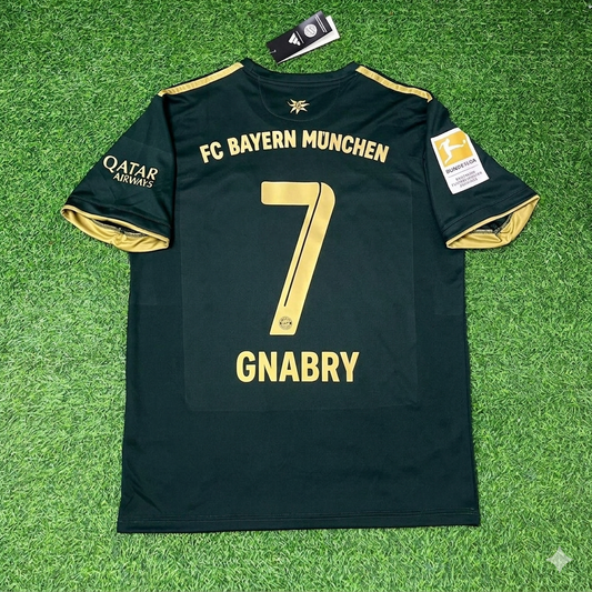 Serge Gnabry Bayern Munich 2021-2022 Oktoberfest Green Special Edition Football Jersey Kit
