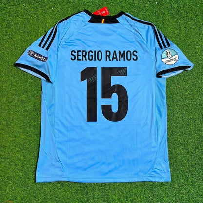 Sergio Ramos Spain EURO 2012 Final Retro Football Jersey