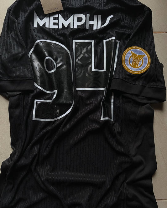 Memphis Depay Corinthians Black Kit Jersey