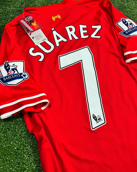 Luis Suarez Liverpool 2013 2014 Season Red Retro Jersey Maillot Trikot