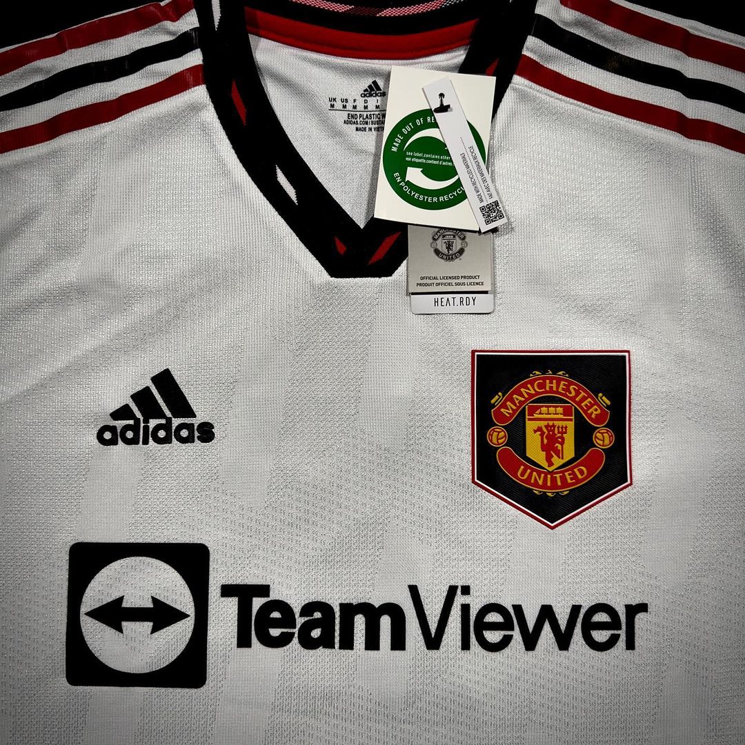 Cristiano Ronaldo Manchester United White 2022 2023 Premier League Football Jersey